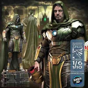 FIGURINE hauteur 27cm DR DOOM figurine fan art - Imagen 1 de 3