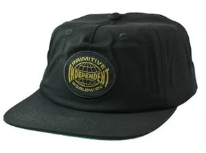 Primitive X Independent Truck Co. Gorra Global Negra Snapback Gorra 5 Paneles - Imagen 1 de 8