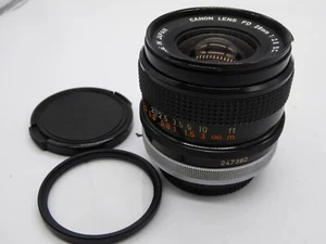 Canon FD 28mm F/2.8 S.C. Breech Lock CAMERA LENS with new filter + cap - Picture 1 of 7