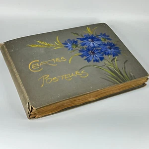 Antique French Large Cartes Postale / Postcard Album With Over 300 Cards - Picture 1 of 24