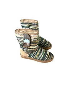 Lamo Juarez Womens Striped Boots Size 7 NEW IN BOX - Picture 1 of 6