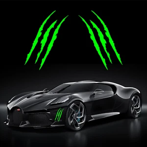 2 pcs Monster Claw Marks (M79) Headlights Vinyl Decal Car Sticker - Picture 1 of 107