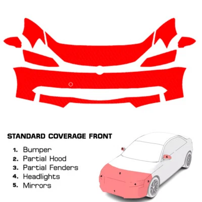 PreCut Paint Protection Film Clear Bra PPF Kit For Volkswagen Jetta 2011-2015 - Image 1 of 4