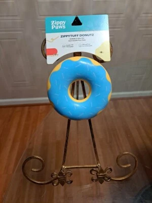 Zippy Paws ZippyTuff Donutz Squeaker Dog Toy - Blueberry - Image 1 of 4