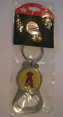 MLB LOS ANGELES ANGELS LOGO KEYCHAIN BOTTLE OPENER IN PKG - Image 1 of 3