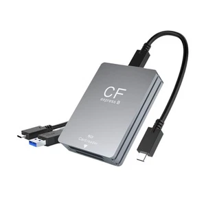 CFexpress Lecteur USB 3.2 10Gbps Double Emplacement avec Câble USB C vers USB C/A pour1115 - Photo 1/10