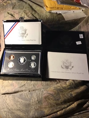 1996 us mint premier silver proof set With Original Box & Coa - Image 1 of 4