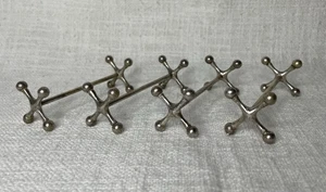 4 banchi portacoltelli argentati 8,5x4,2cm 108g - Foto 1 di 2