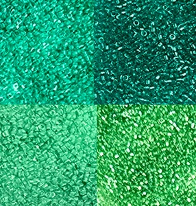 Special Offer! 4 x 10gms Matsuno size 15/0 Beads - Summer Greens Project Mix - Picture 1 of 5