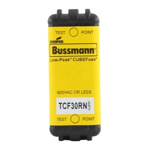 COOPER BUSSMANN TCF30RN CUBOFUSIBLE BAJO PICO, SIN INDICACIÓN, 30A, 600V - Imagen 1 de 3
