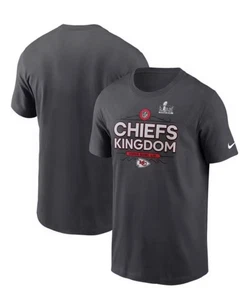 Chiefs Kingdom Super Bowl LIX Nike Tee Grey Men's Small New - Picture 1 of 3