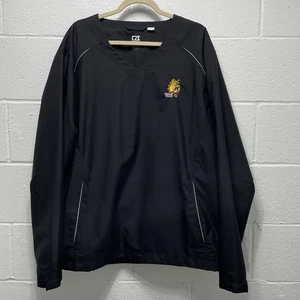 Ferris State Cutter & Buck CB WeatherTec Sz XXL Black Pullover Windbreaker Golf - Picture 1 of 19
