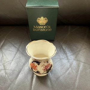 Mason's Ironstone Blue Mandalay Floral Posy Pot - Bild 1 von 15