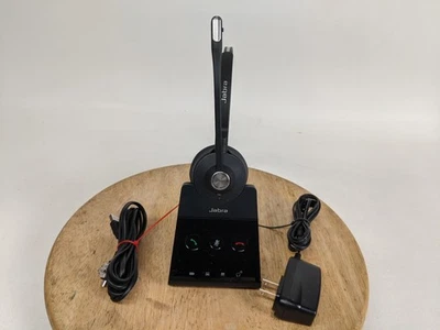 Jabra Engage 65 Mono Wireless DECT Headset with Base Dock USB AC Adapter RJ9 - Image 1 of 4