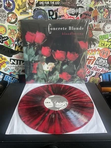CONCRETE BLONDE Bloodletting VG++ BLOOD SPLATTER VINYL - Imagen 1 de 2
