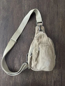 Free People Hudson Suede Leather Sling Bag Crossbody - Picture 1 of 6