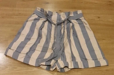 Pantalones Cortos Para Mujer Marc by Marc Jacobs Carga Rayas Lino Algodón Talla 6 UK10 Foto 1 de 4