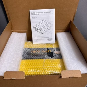Go Power 1500w Pure Sine Wave Inverter Model Gp-SW1500-TS New Open Box - Picture 1 of 12