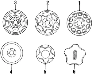 Genuine Ford Wheel Alloy XL7Z-1007-AA - Picture 1 of 1