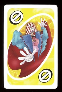 Buggy The Star Clown YELLOW Skip ONE PIECE Mattel Orig Japanese UNO Card NM - Picture 1 of 2