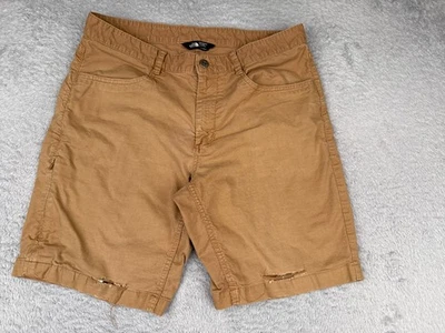 Pantalones Cortos The North Face Hombres 34 Marrón Chino 100% Algodón Tela Sarga Senderismo Caminata Foto 1 de 4