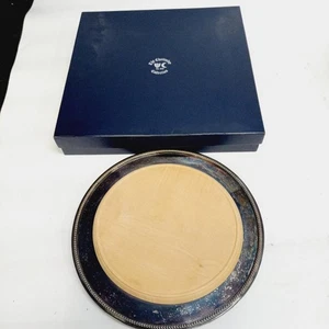 Silver Plated Cheese Plate The Chatterley Collection 10.5" TMK - Picture 1 of 4