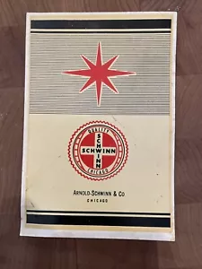 Calcomanía vintage de ARNOLD SCHWINN & Co. Chicago. 5" x 3,5". (NJ) - Imagen 1 de 1