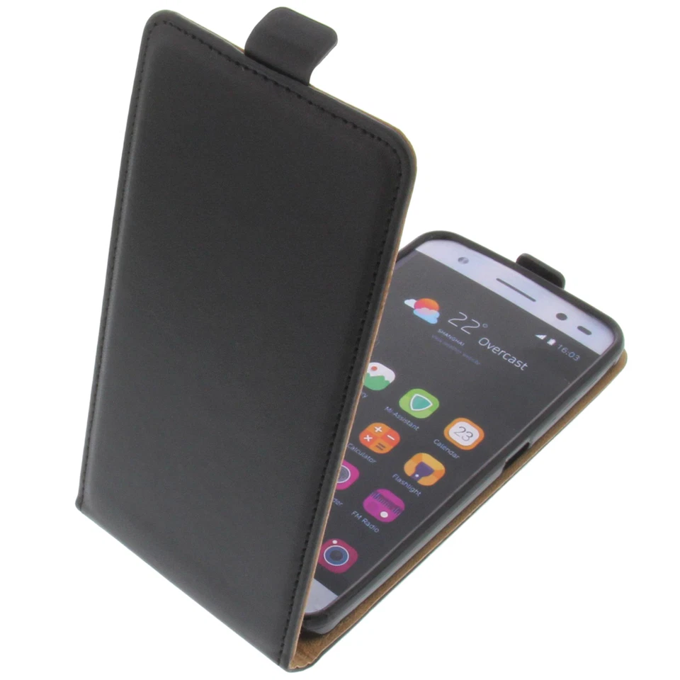Tasche f. ZTE Blade V7 Lite Smartphone Flip Style Schutzhülle Flip Case Schwarz - Bild 1 von 4