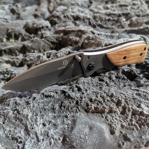 Survival Folding Pocket Knife Blade Hunting Camping Outdoor Tool Portable Knives - Picture 1 of 6