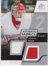 2008-09 SP Game Used Authentic Fabrics Dual #AF-DH Dominik Hasek Red Wings {B}