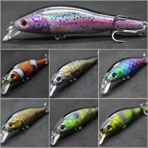 Jerkbait esca pesca esca Bass Fishing wLure 3 1/3 pollice 1/4oz realistico HM597 - Foto 1 di 60