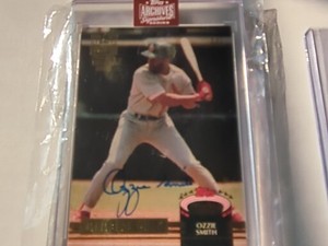 2023 Topps Archives Signature Stadium club Ozzie Smith Autograph 1/1