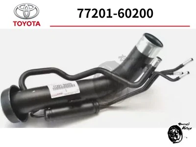 Subconjunto de tubería genuino Toyota Land Cruiser, entrada de tanque de combustible 77201-60200 OEM nuevo Foto 1 de 3