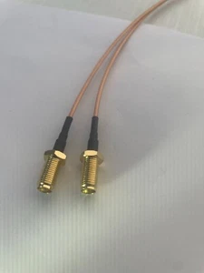 SMA gniazdo żeńskie na żeńskie RF RG316 koncentryczny koncentryczny zworka pigtail kabel USA - Zdjęcie 1 z 1