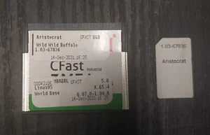 Software Aristocrat Wild Buffalo 1.03-67836 CFast 3ME4 con scheda SIM - Foto 1 di 5