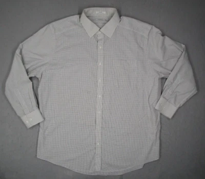 Camisa de vestir Enro para hombre 18 34 gris con botones manga larga informal ropa de trabajo viaje Foto 1 de 4