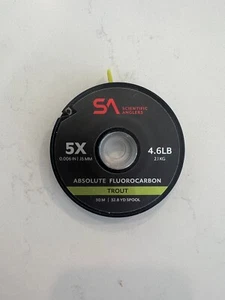 SCIENTIFIC ANGLERS Absolute Fluorocarbon Trout 5x 30m Clear Tippet 135474 - Picture 1 of 2