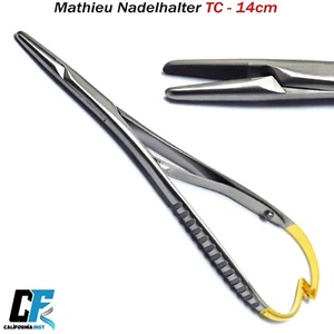 Surgical Needle Driver Orthodontic Mathieu Needle Holder TC Suture Forceps Plier - Imagen 1 de 4