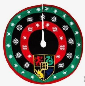 Harry Potter Hogwarts Christmas Tree Skirt Holiday Wizarding World 48" NEW - Picture 1 of 3