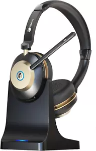 Wireless Headset, Bluetooth Headset With Microphone Noise Canceling & USB Dongle - Picture 1 of 8