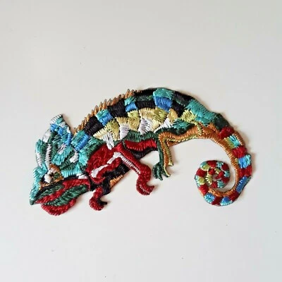Chameleon Handmade Embroidered Patch - Image 1 of 4