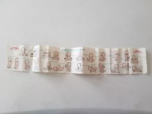 Checklist - Hasbro L'il Babies 1991 Irwin Toy Plastic Collectable Sheet List - Foto 1 di 10
