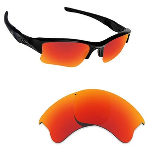 Newest Replacement Lenses for-Oakley Flak Jacket XLJ Sunglass Fire Red Polarized - Picture 1 of 3