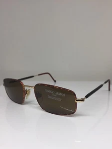 Vintage Giorgio Armani Sunglasses GA 637 C. 721 Tortoise & Shiny Gold 50mm Italy - Picture 1 of 12