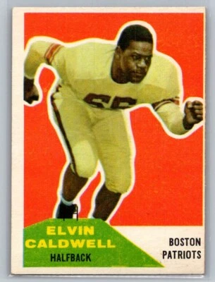 1960 Fleer Football Elvin Caldwell #120 Rookie RC Patriots - Image 1 of 2