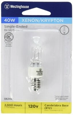 Westinghouse 0624400,40W,120 Volt Clear Incan T3 Light Bulb, 2000 Hour 560 Lumen - Image 1 of 2