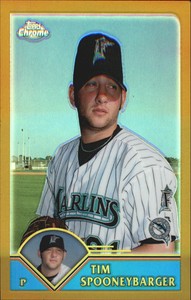 2003 Topps Chrome Gold Refractors Baseball Card #279 Tim Spooneybarger/449