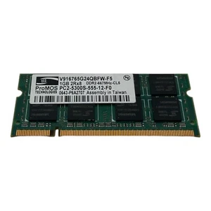 Promos V916765G24QBFW-F5 1 GB PC2-5300 667MHz 200-Pin Non-ECC Laptop Memory RAM - Picture 1 of 6