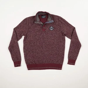 CANDA C&A Herren Pullover Troyer Gr. L bordeaux Strickpullover Langarm Baumwolle - Bild 1 von 19