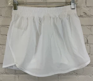 Girl's DAG13108 Mid-Rise Stride Built-In Running Skort White L Large - Picture 1 of 13